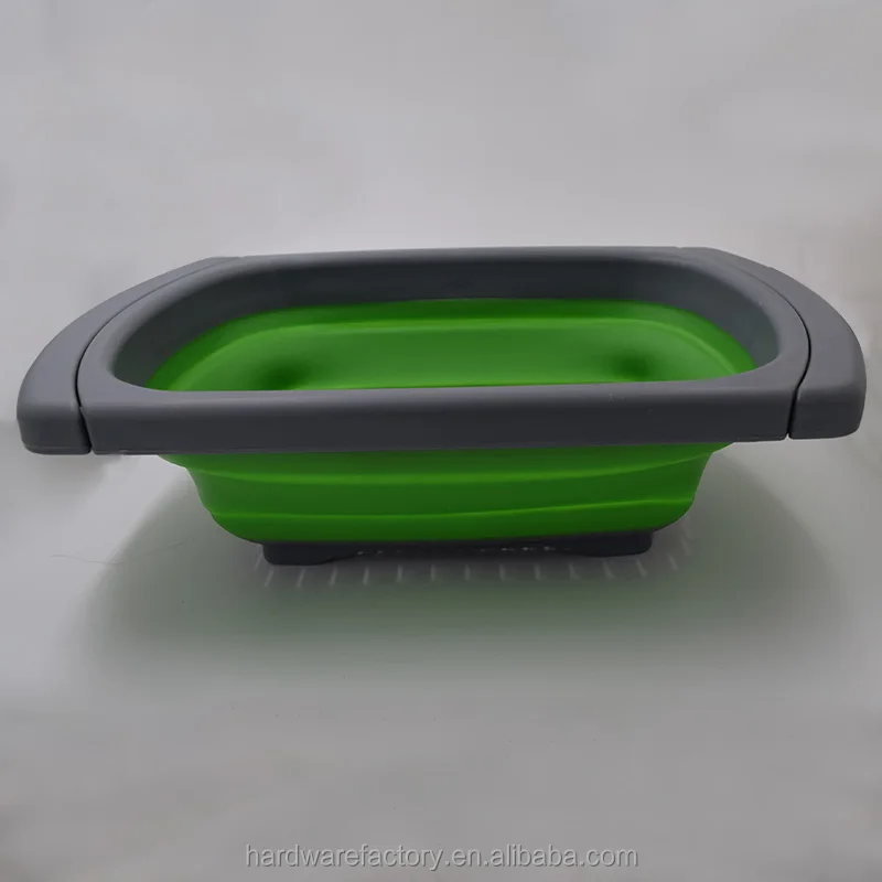 
Homeware Silicone Nylon Collapsible Vegetable Tools Strainer Plastic Colander Stainless Steel Eco-friendly LFGB 