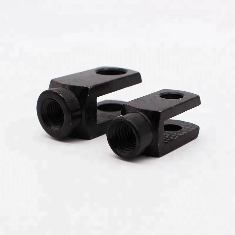 Black zinc plated yoke end U clevis for gas spring
