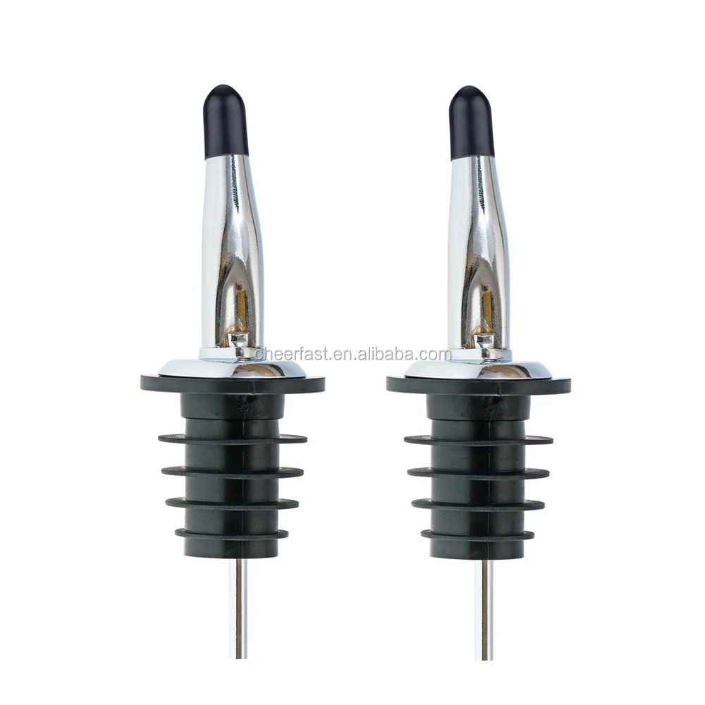 Bar Tools Speed Mixed Drinks Metal Silver Whiskey Liquor Pour Stainless Steel Olive Oil Red Wine Bottle Pourer Mouth Spouts