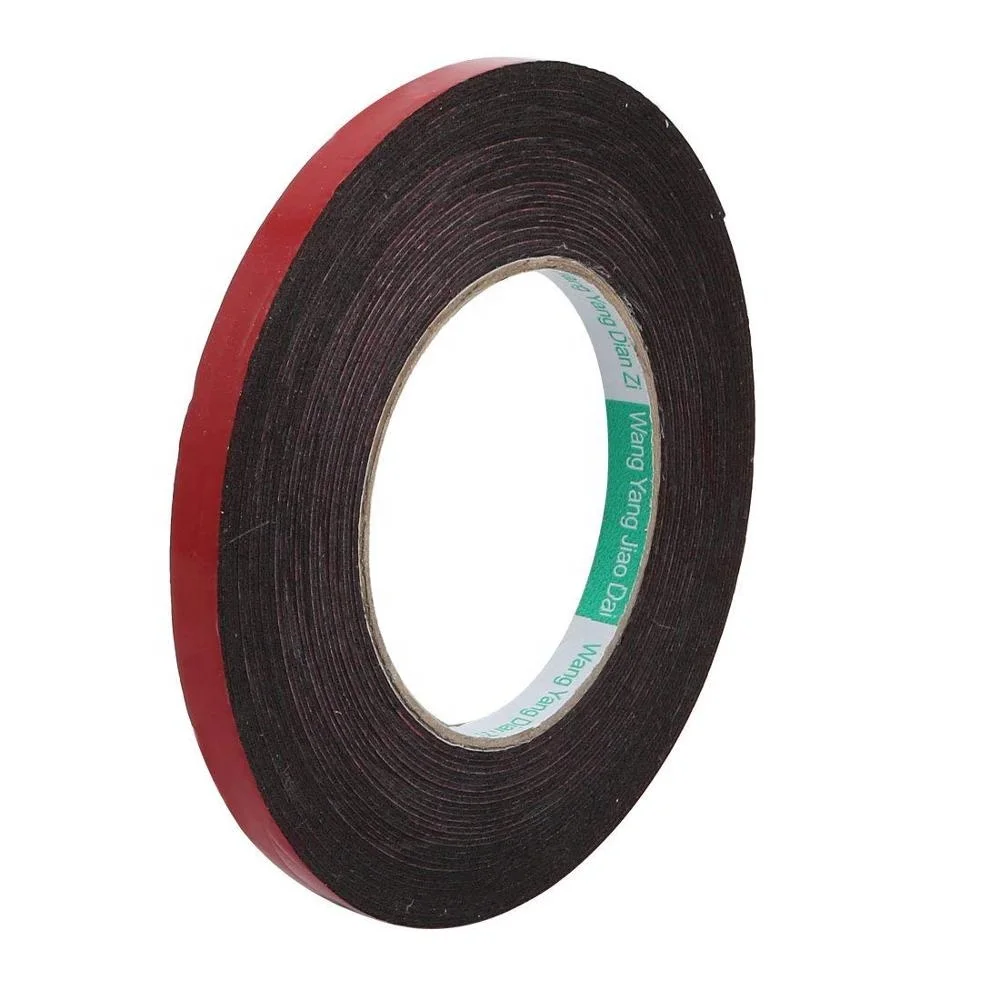 Double side red liner black hotmelt EVA Foam tape shockproof sponge tape