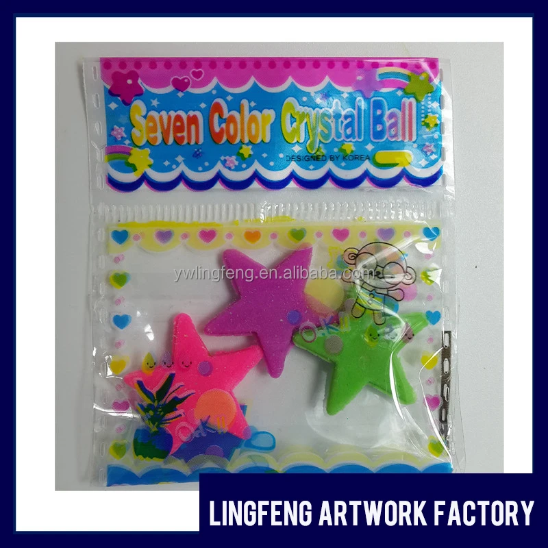 LF-161-16 linkfun wholesale 2cm*2cm EVA five-pointed star funny kids toy of water growing decoration