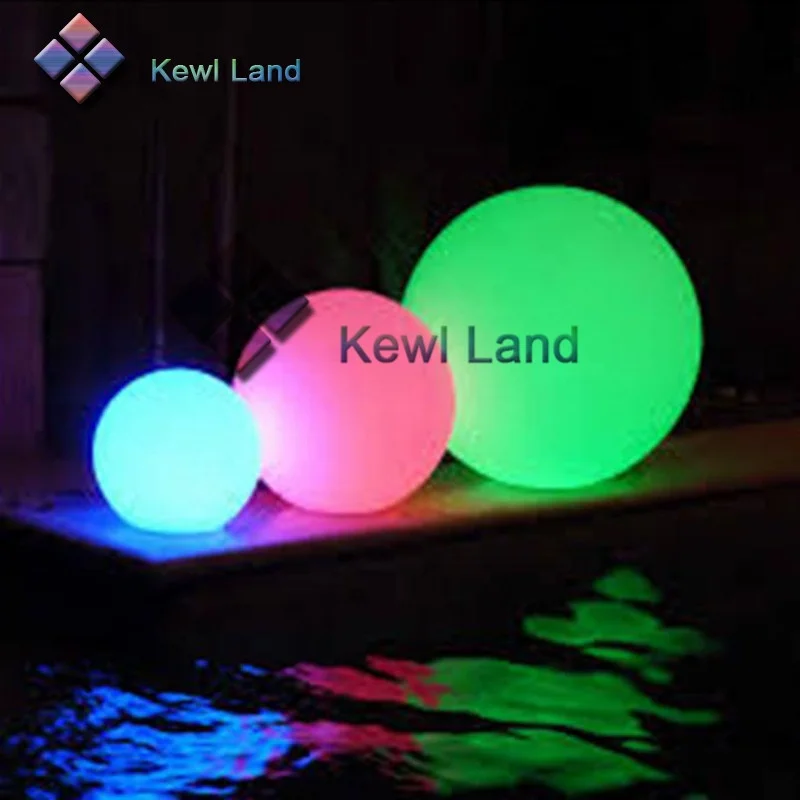 Outdoor Battery Power Remote Control16 Colors Changing Illuminated LED Light Ball