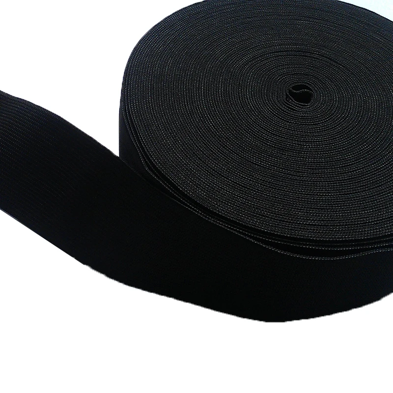 black woven elastic band 25mm,30mm,32mm,35mm,40mm,51mm,60mm,64mm in stock