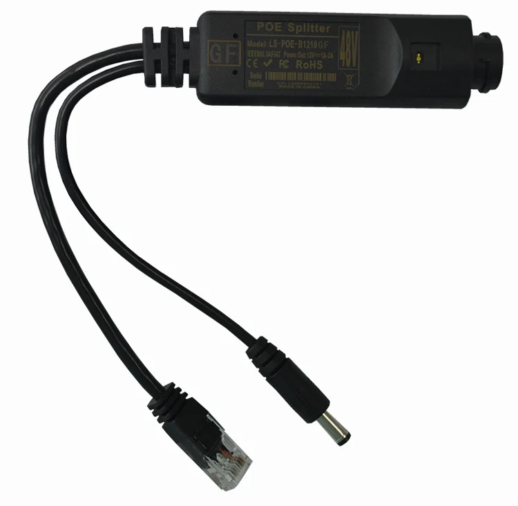 PANDUN Waterproof isolated standard POE separator power supply 48V turns 12V monitoring network power supply module separation