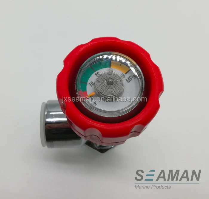 Gas Cylinder Valve High Pressure SCBA First Valve With Meter