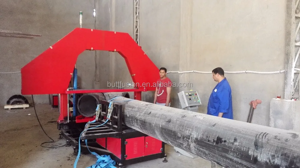 
SJC800 Plastic pipe band saw for cutting HDPE pipe up to 800mm 