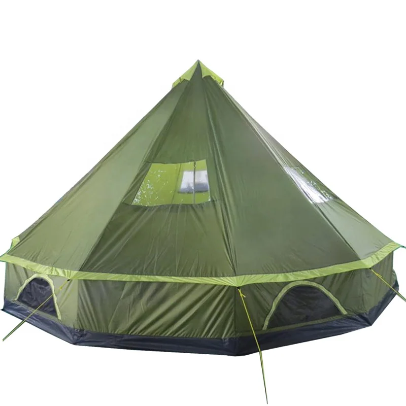 5m hot sale UK popular glamping canvas cotton oxford bell tent/tipi tent/emperor tent