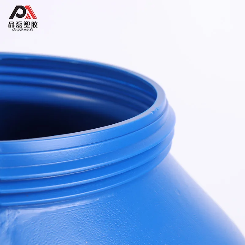 25L 50L 100 %  HDPE white/ blue round plastic drum barrel