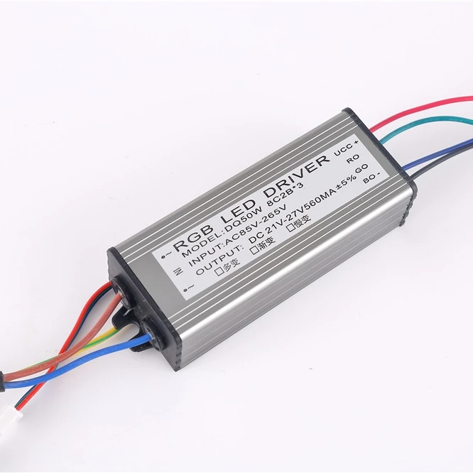 Best Quality IP65 Waterproof Dimmable 50Watt RGB LED Power Supply with Remote Control