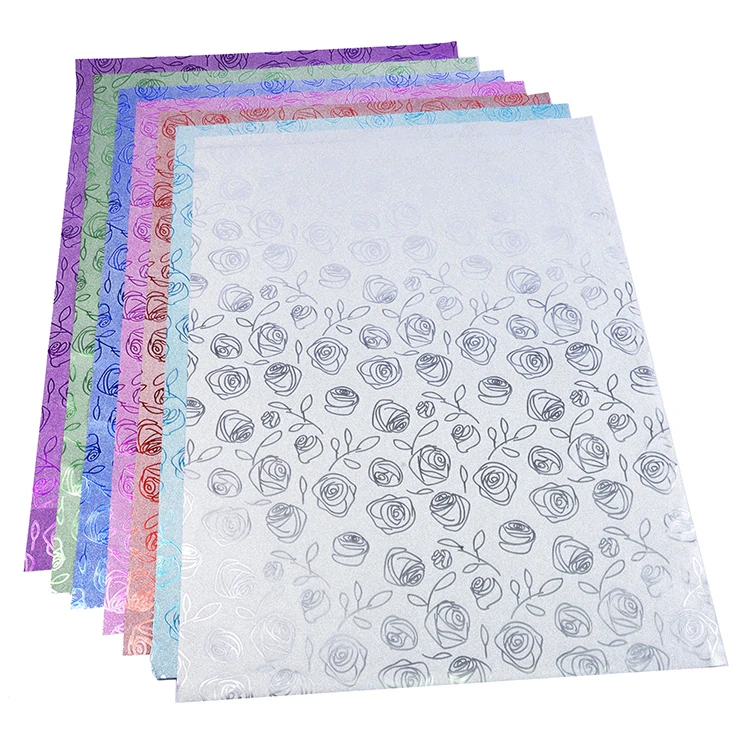 laser holographic film adhesive glitter paper