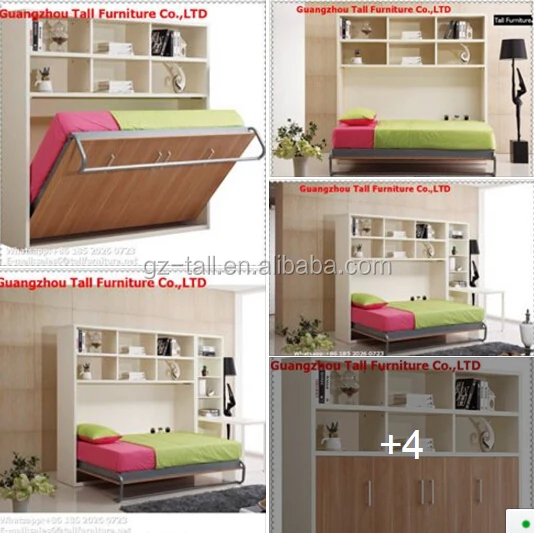Металл складной horzontal wall bed грамм рейки скрытая кровать