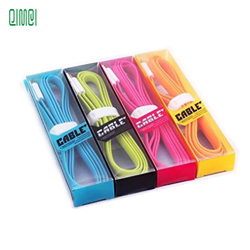 Fashion  PVC Plastic Retail Packaging Box   USB Cable Line packaging