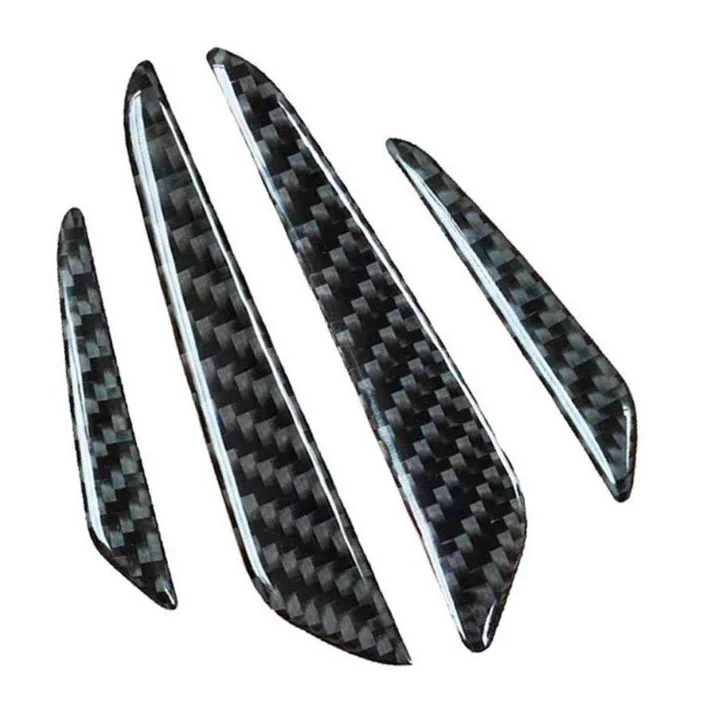 Универсальная защита боковых краев автомобильной двери, углеродное волокно, защита от царапин, клейкая отделка для автомобиля, внедорожника, пикапа, тру