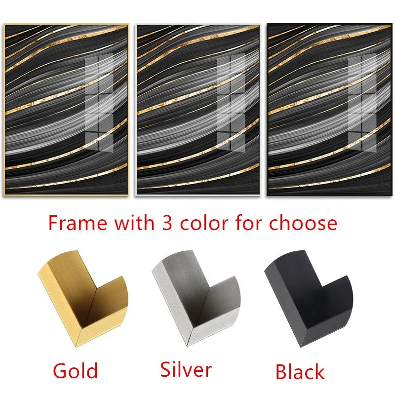 Modern Picture Print Art Work Wall Decor Artistic Painting With Aluminium Canvas Frame