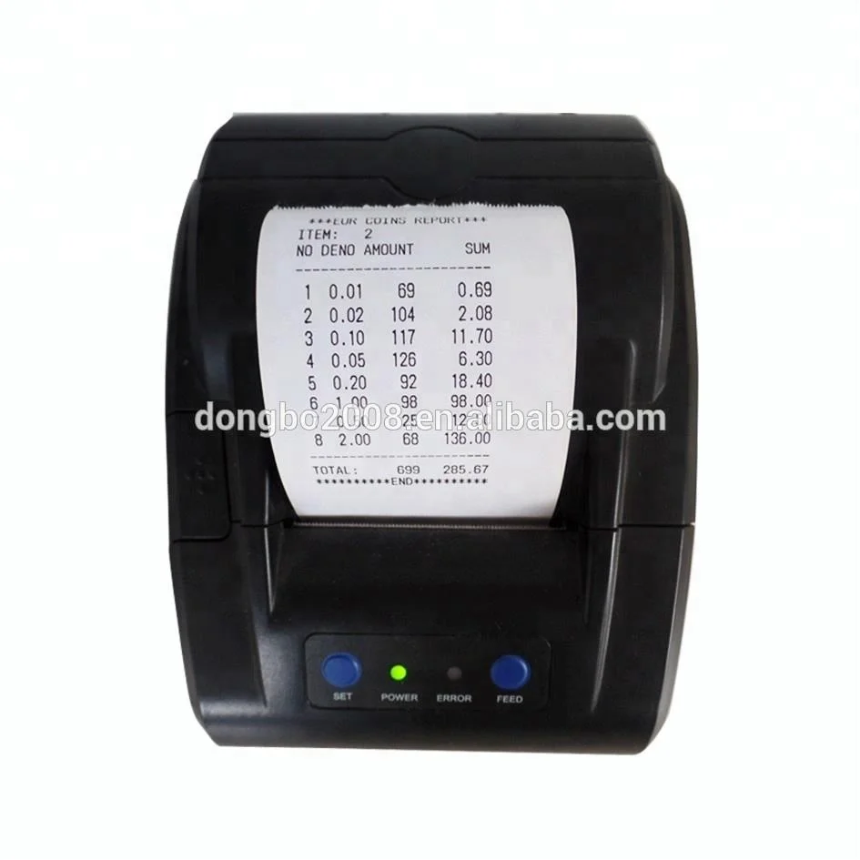 portable coin counter coins counting sorter automatic high quality DB360 with printer