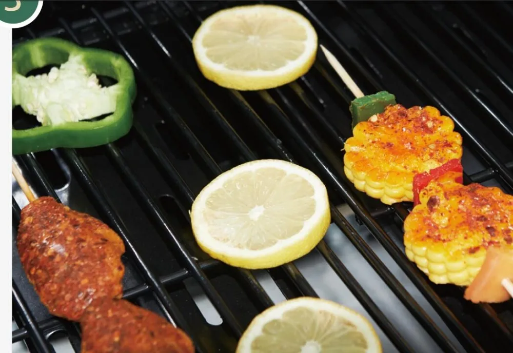 5 burner outdoor stainless steel barbecue gaz euro grill