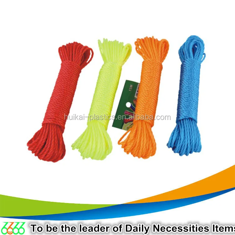 
2017 manufacturer wholesale cheap high strength color plastic rope clothes line rope 