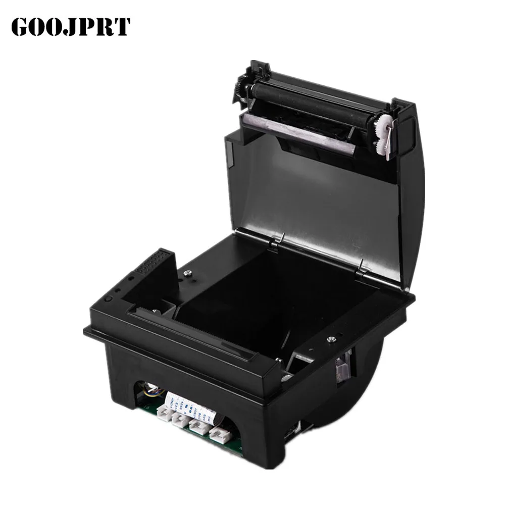 3-inch 12V POS kiosk embedded thermal printer with auto cutter 80mm panel printer for vending machine