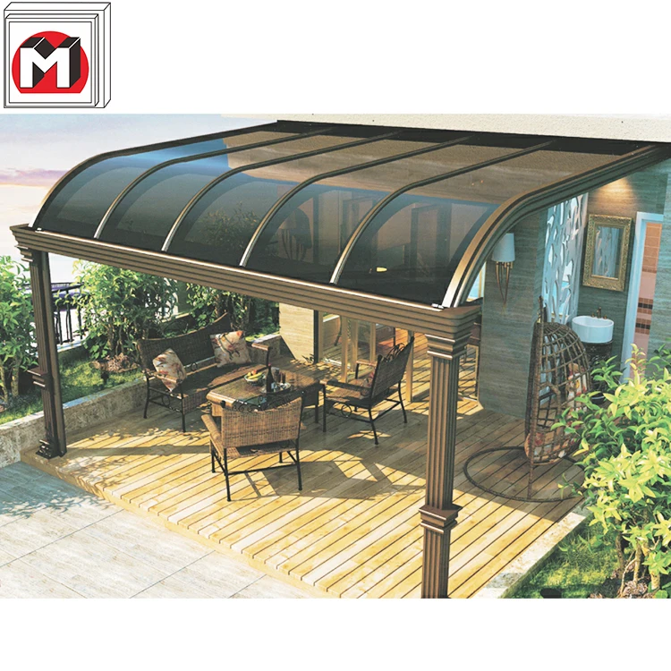 Doorwin new design Prefabricated Winter Garden Patio Enclosure Modern Glass House Free Standing 3 4 Seasons Sun Room