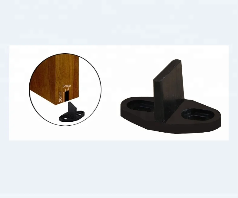 
European style carbon steel Sliding Barn Wood Door Closet Hardware Set 