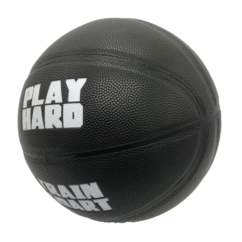 customized heavy inside and outside basketball pu leather size 29.5 1500g overweight training black balls for sales