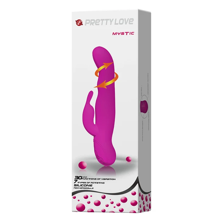 Rabbit Vibrators 30-function Vibrations 7-function Rotations Rechargeable Full Silicone waterproof Sex Toys for Women