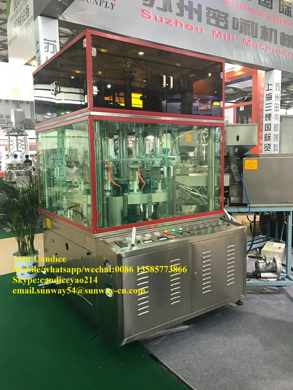 China Automatic Plastic tube Shoulder Injection Machine