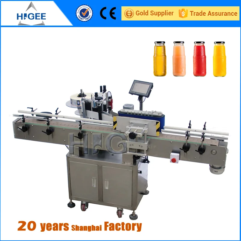 round glass bottle paper labeling machine machinery making