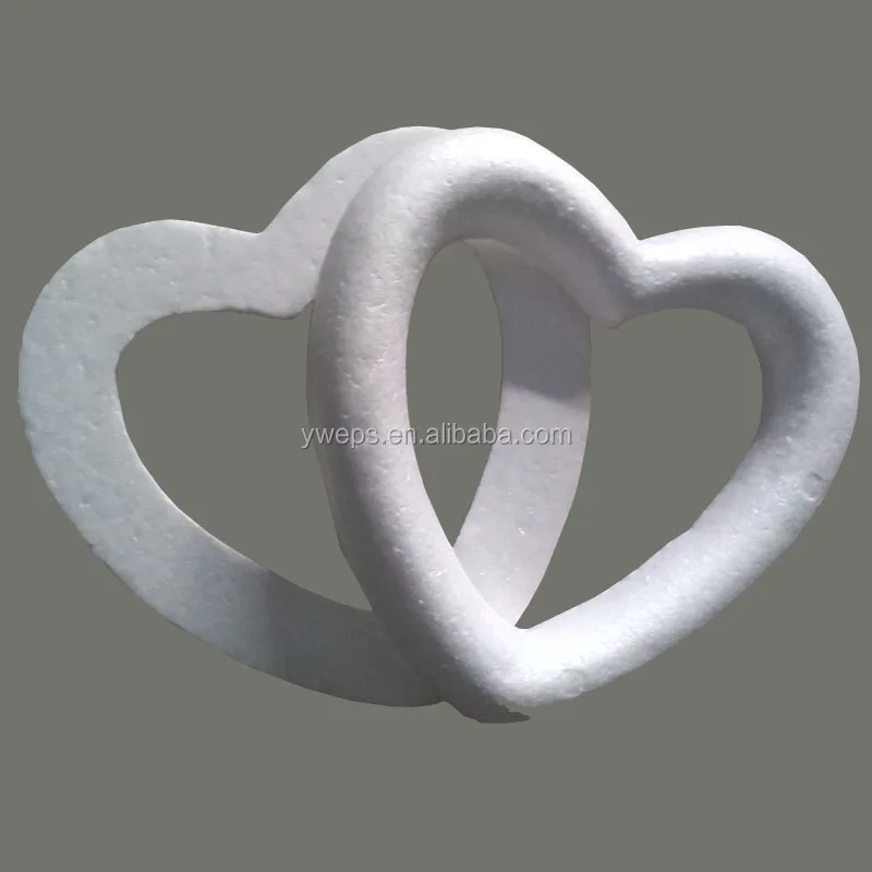 styrofoam heart wreath