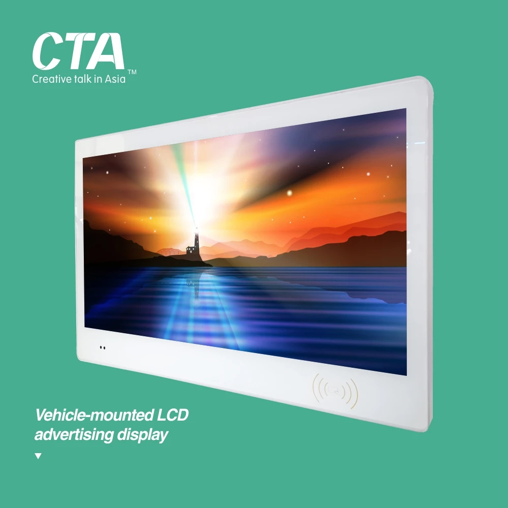 Lowest price 10 inch lcd led taxi advertising player screen