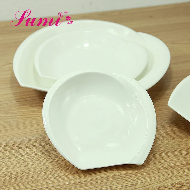 Low price custom printed dinner round plate christmas plates ceramic