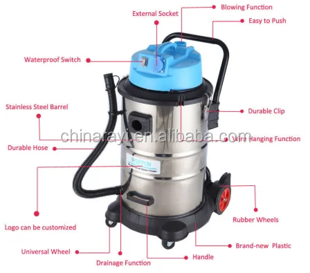 Hot sales 220V car vacuum cleaner for car wash
