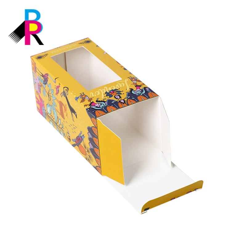 Индивидуальный дизайн, оптовая продажа, красочные и изящные косметические бумажные окна, упаковка для бокса