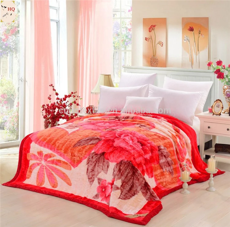 
polyester ac blanket cotton fabric flannel fur blanket 
