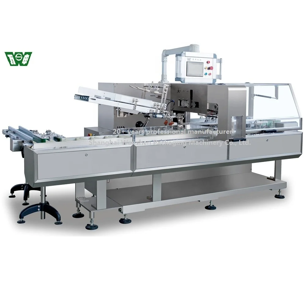 Automatic cartoning box packaging machine for blisters mostly in pharmaceuticals, medicals from factory over 20 years