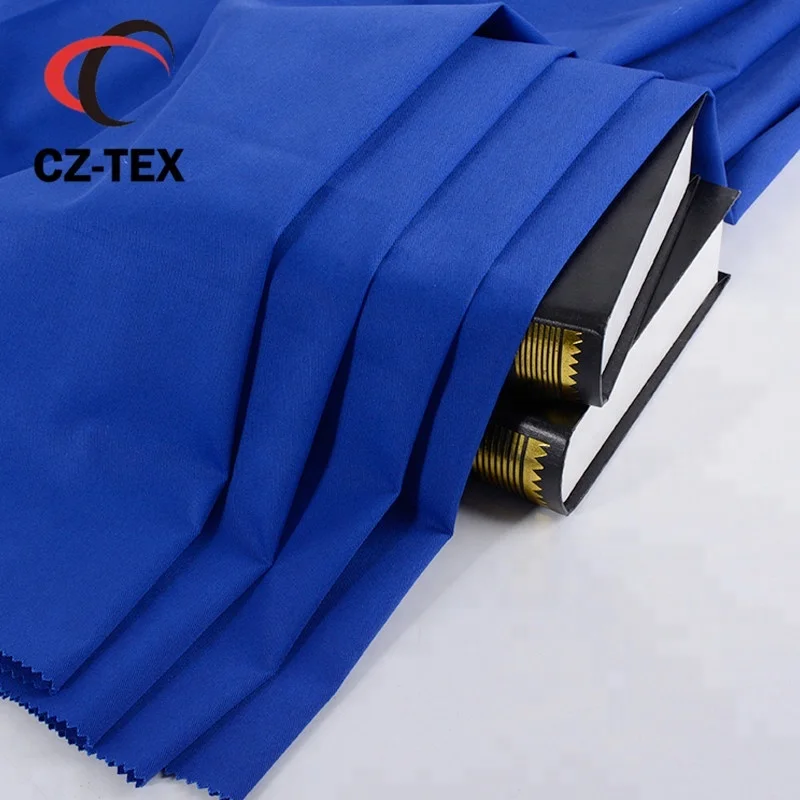 vat dye woven t/c twill 65/35 workwear coverall pants fabric ready goods