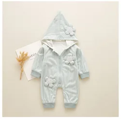 Новый дизайн осенней детской одежды оптом хлопковые комбинезоны для мальчиков и девочек Одежда для новорожденных