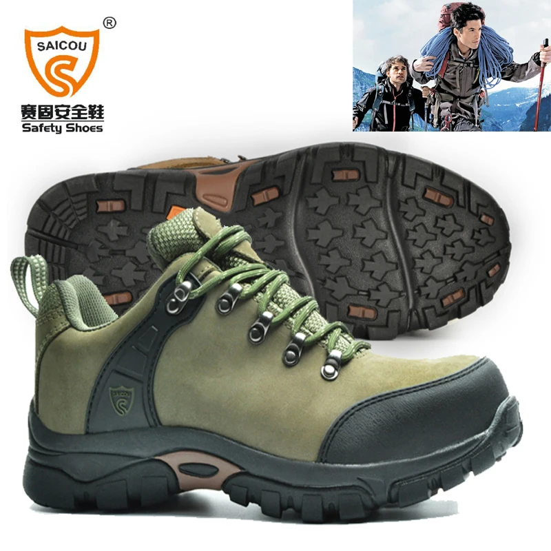 Stylish Outdoor Hiking Safety shoes with Impact resistant and Puncture resistant conform sport shoes Climbing boots