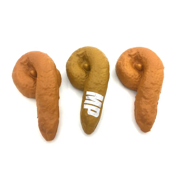 Factory Sale Novelty Customized PU Anti Stress Balls Simulation POOP PU Stress Toy Factory Anti Stress Shit Toys