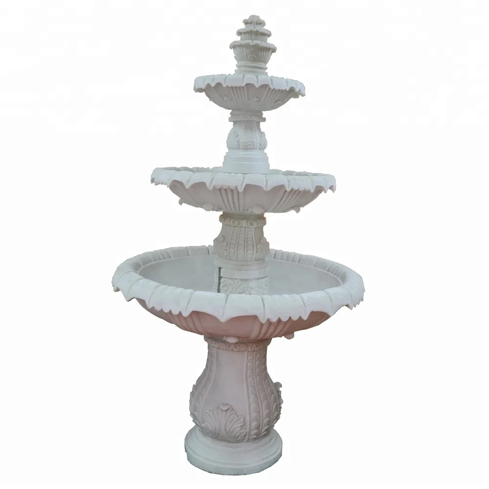 Chinese high quality large outdoor garden three tiered water fountain