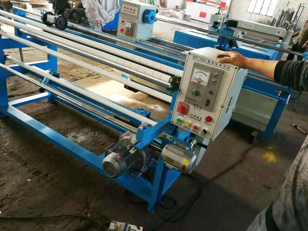 XH-1800  Fabric Winding / Rolling  Machine fabric strip cutting and rewinding machine