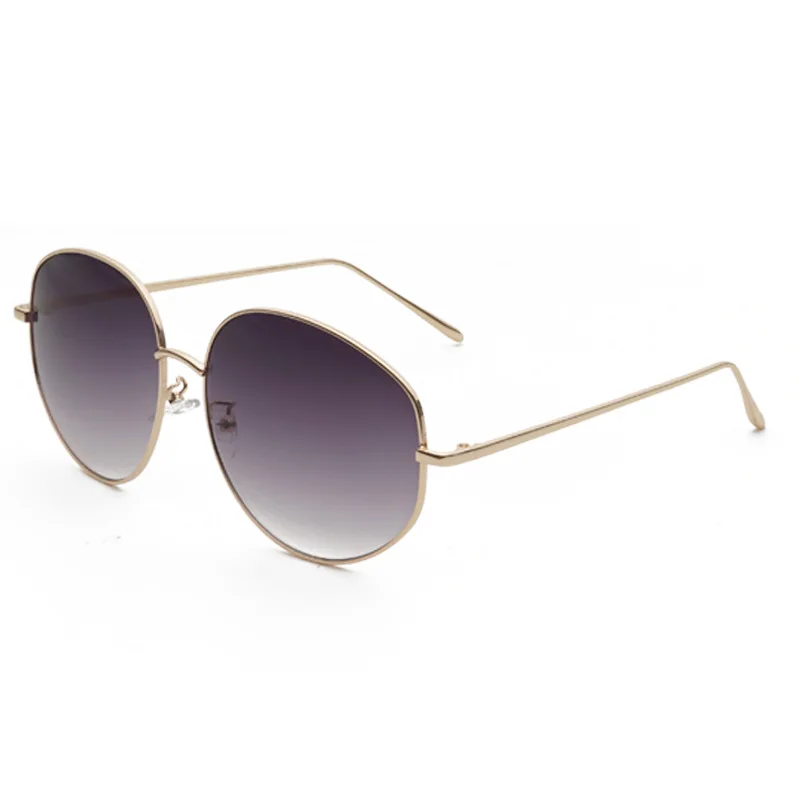 2022 customized trendy Large Frame Goose Egg Metal High Quality Fashion luxury Sun Glasses Sunglasses