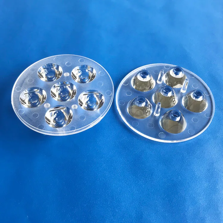 
67mm 6 leds in 1 lenses Kingbrite prism led lens 3535 optics for Track light 