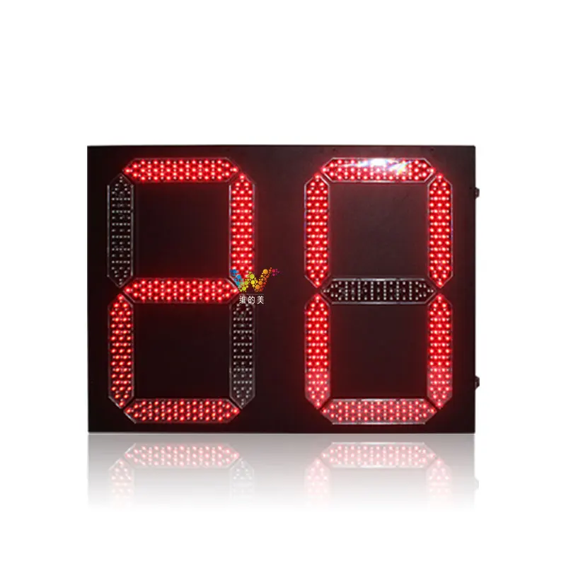 10 Years Factory Professional red yellow green 2 digit 600*800mm led countdown timer traffic light
