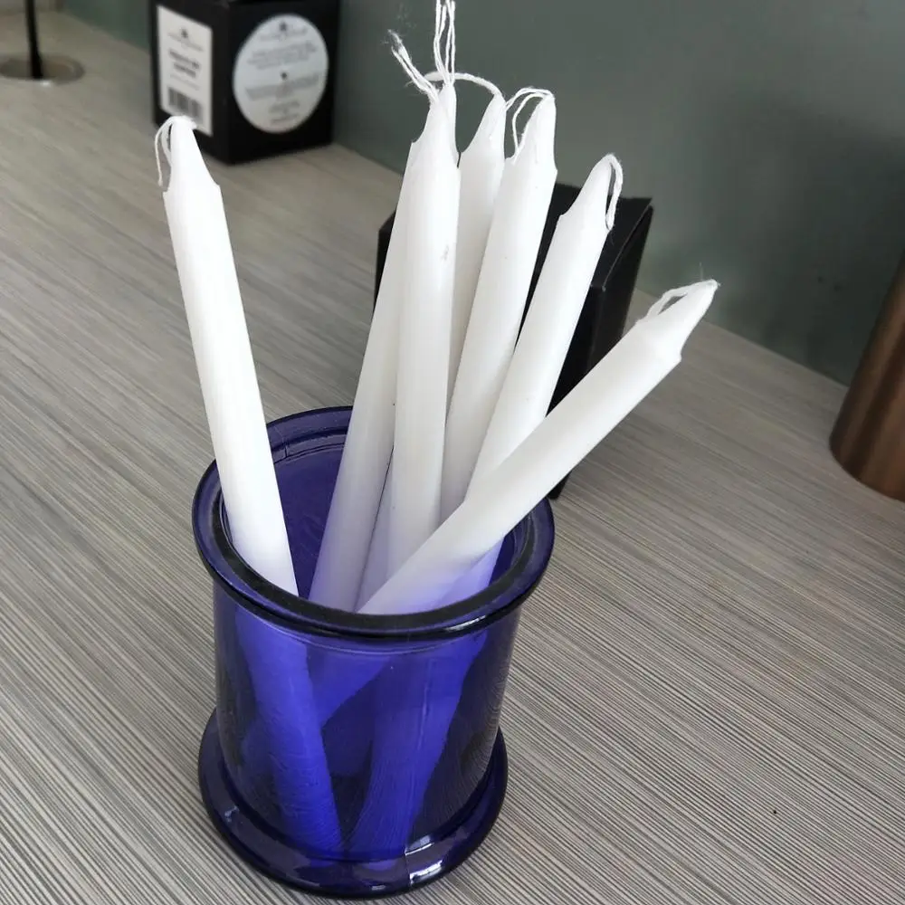 Africa Market Velas Brancas/ White Flute/stick Candle/ Bougies