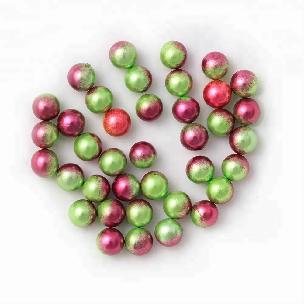 Factory Price Over 45 Colors 6mm Multicolor Imitation Pearl Plastic ABS Round Loose Beads without Holes for Bridal Wedding Dress