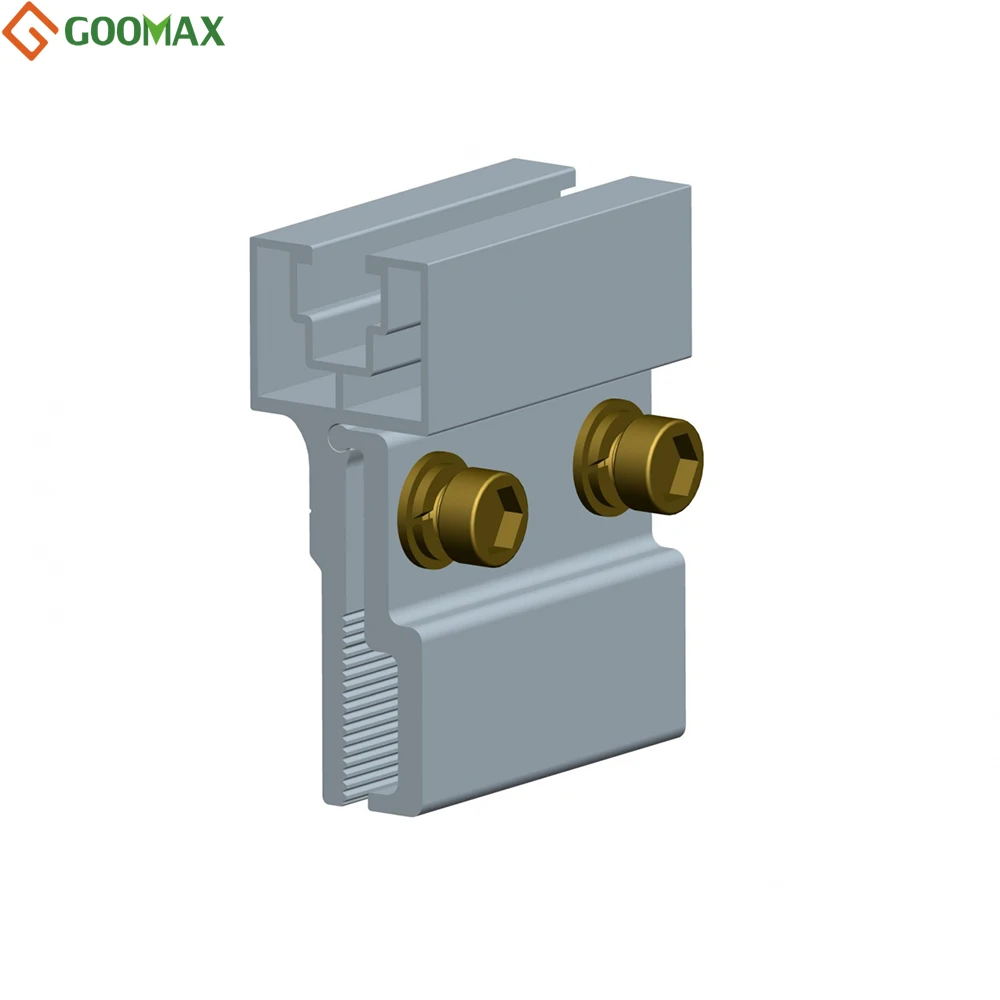 Hot Selling Solar Power System Components,Framed Solar Panel Clamps,Solar Mounting System Adjustable End Clamps