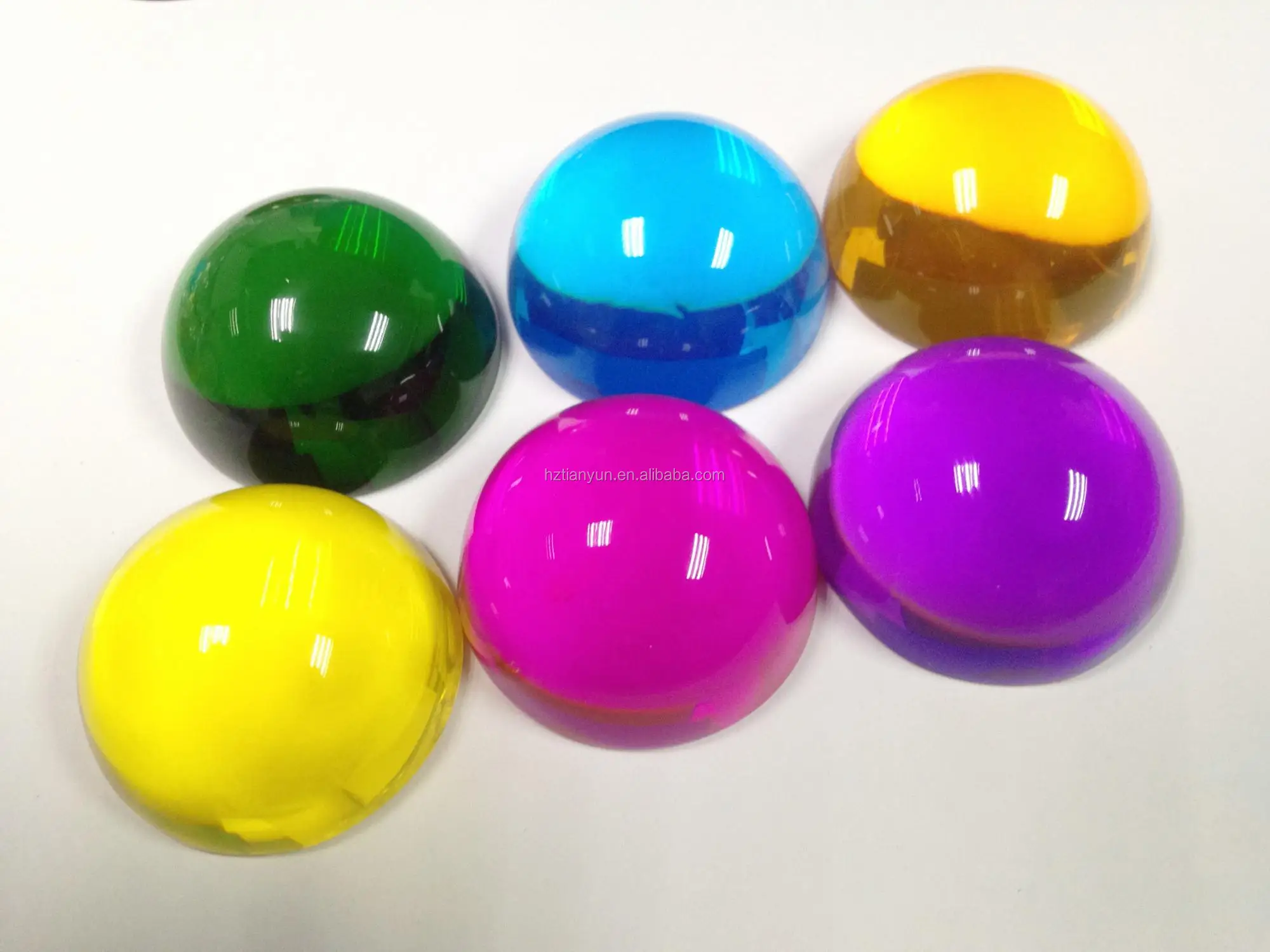 
Color glass half ball / glass half sphere / clear half ball 