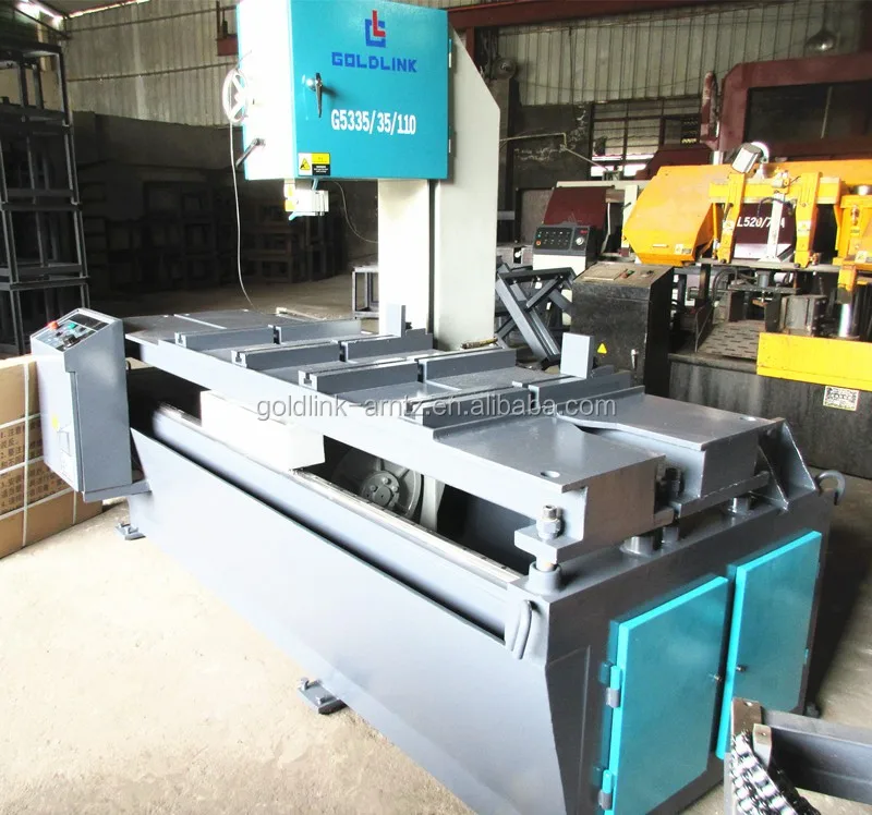 Vertical metal cut-off band saw machine