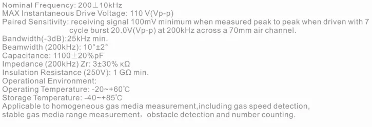 JIAKANG 200KHz Ultrasonic Mist Diffuser Transducer for GAS Meter
